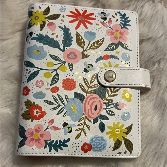 The Paper Studio Other - 52 Agenda White Floral Planner